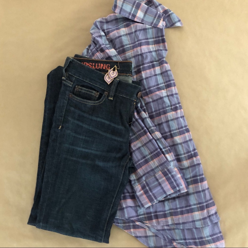 Madewell plaid button down shirt